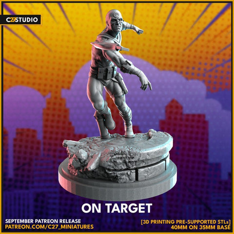 Bullseye | 40mm Scale Miniature | Crisis Protocol Proxy | C27
