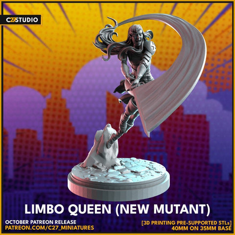 Magik (New Mutants) 40mm Scale Miniature | Crisis Protocol Proxy | C27
