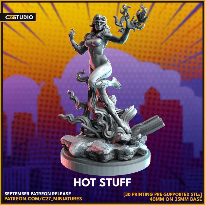 Firestar 40mm Scale Miniature | Crisis Protocol Proxy | C27