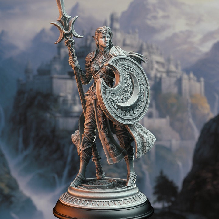Half-Elf Moon Cleric - Ninera Glynvari | DM Stash | DnD | Fantasy | Miniature