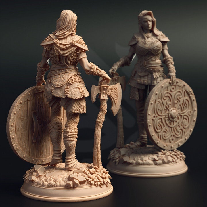 Elite Shieldmaiden - Freya the Feared | DM Stash | DnD | Fantasy | Miniature