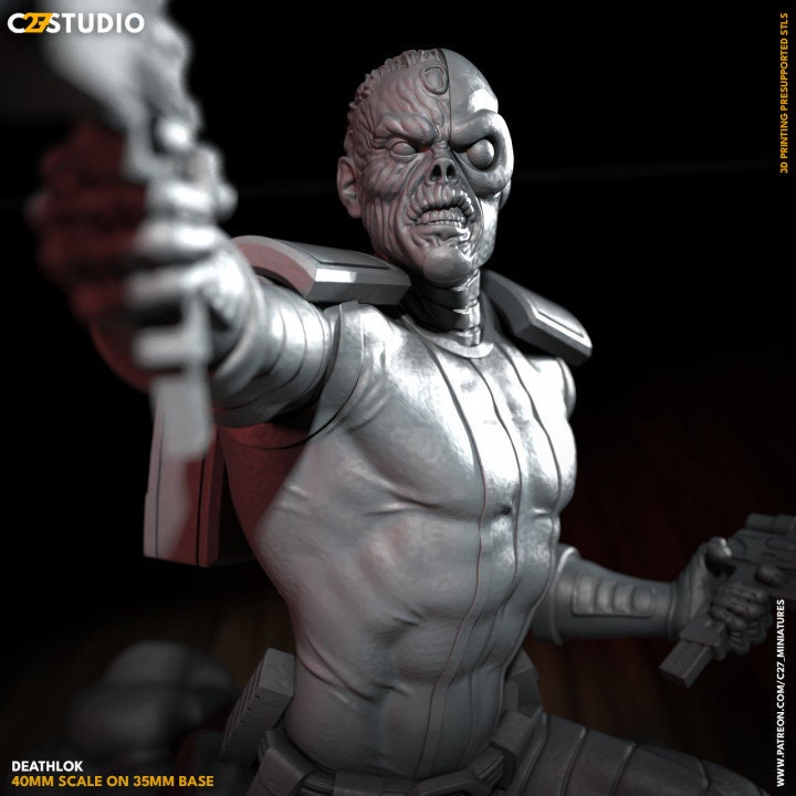 Deathlok 40mm Scale Miniature | Crisis Protocol Proxy | C27
