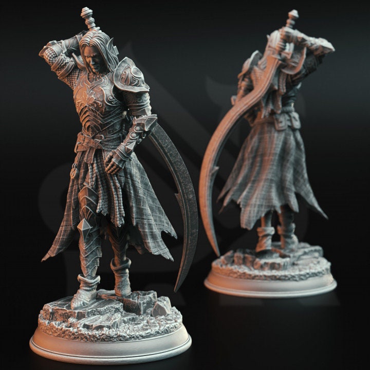Drow Moon Paladin - Relethyr | DM Stash | DnD | Fantasy | Miniature