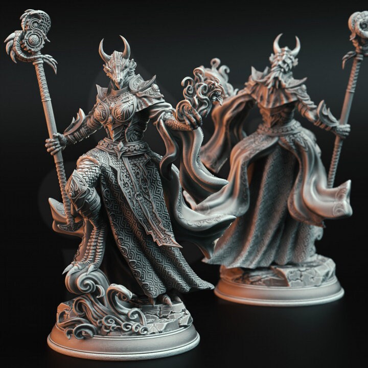Ascended Dragon Warlock - Tharvaya | DM Stash | DnD | Fantasy | Miniature