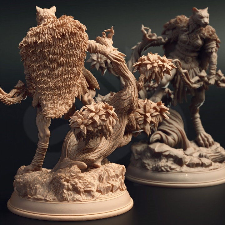 Tabaxi Forest Ranger - Jeji | DM Stash | DnD | Fantasy | Miniature