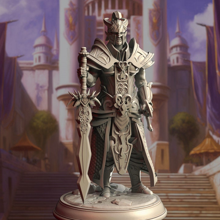 High Elven Warrior King - Valius Hanar | DM Stash | DnD | Fantasy | Miniature