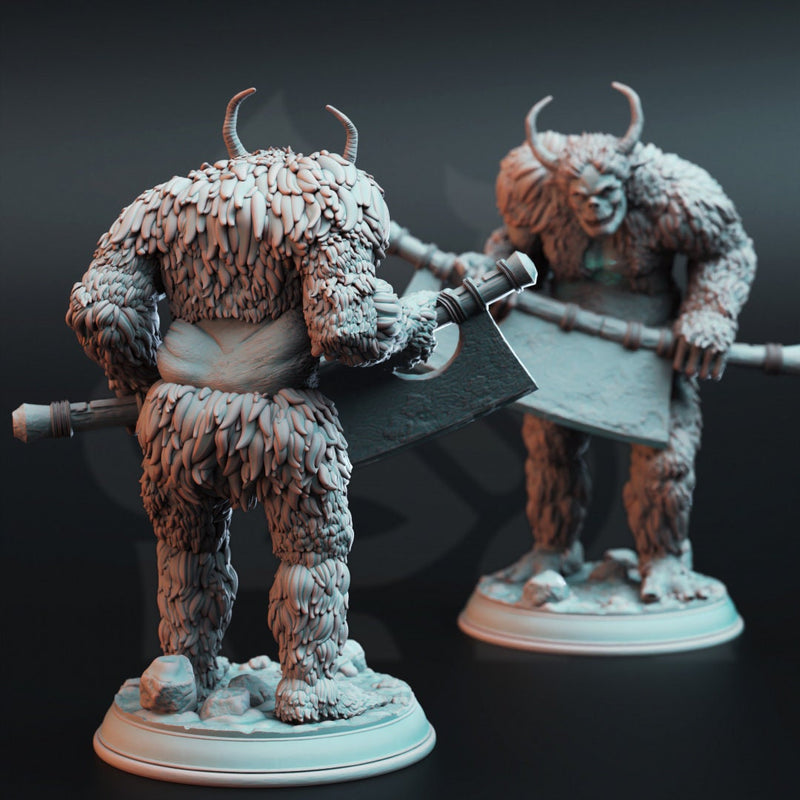 Snow Trolls - Tulva Drolls | DM Stash | DnD | Fantasy | Miniature