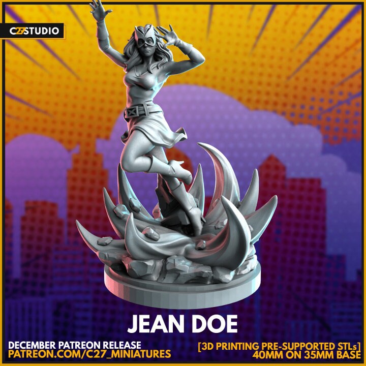 Marvel Girl 40mm Scale Miniature | Crisis Protocol Proxy | C27