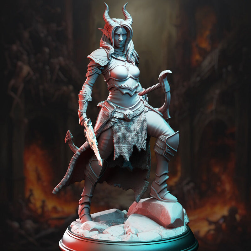 Tiefling Horizon Walker Ranger - Elkava | DM Stash | DnD | Fantasy | Miniature