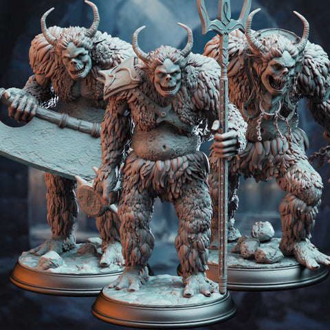 Snow Trolls - Tulva Drolls | DM Stash | DnD | Fantasy | Miniature