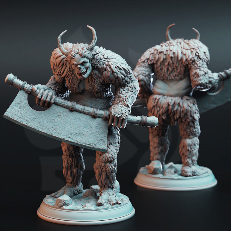 Snow Trolls - Tulva Drolls | DM Stash | DnD | Fantasy | Miniature