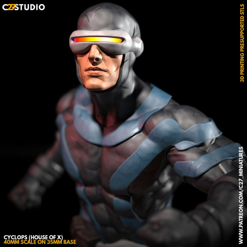 Cyclops X | 40mm Scale Miniature | Crisis Protocol Proxy | C27