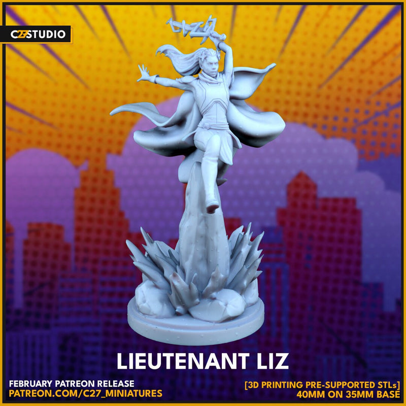 Betsy Braddock (Captain Britain) 40mm Scale Miniature | Crisis Protocol Proxy | C27