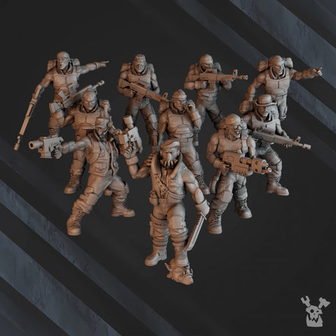 Green Hell Division Infantry Squad | DakkaDakka | Grim Dark | Fantasy | One Page Ruless