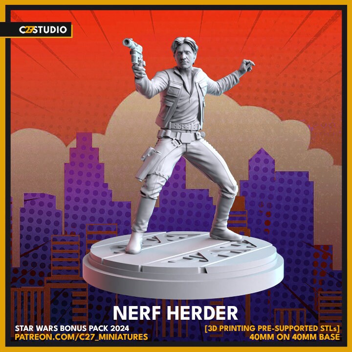 Han Solo 40mm Scale Miniature | Shatterpoint Proxy | C27