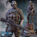 GHOST ( Call of Duty ) Resin Statue Model Kit