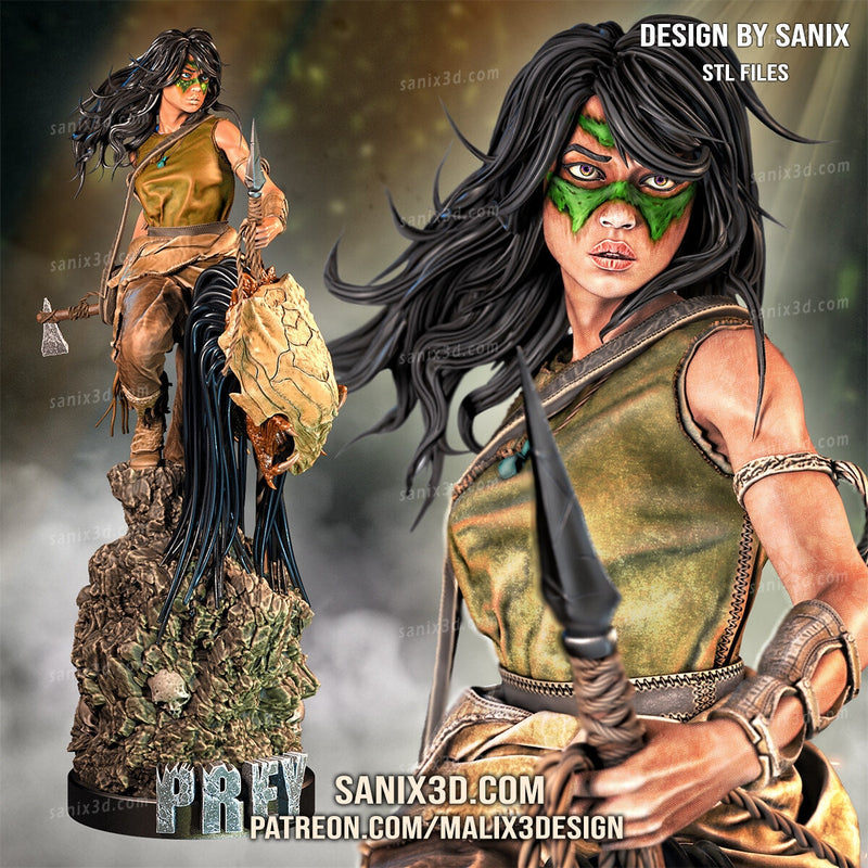 Predator : Prey Resin Statue  Model Kit- 1/8 or 1/10 Scale Sculpture