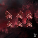 Crimson Wings Shoulder Pads Set | DakkaDakka | Grim Dark | Fantasy | One Page Rules