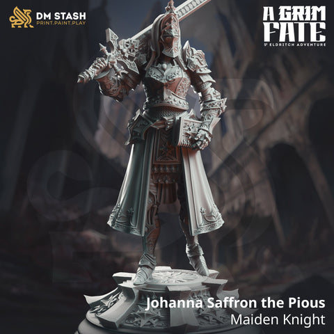 Inquisitor Knight - Johanna Saffron the Pious | DM Stash | DnD | Fantasy | Miniature