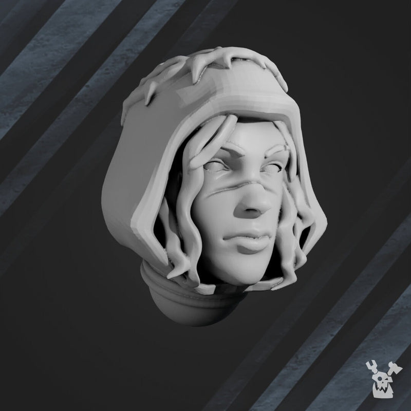 War Sisters Head Bits "Bloody Rose" Set