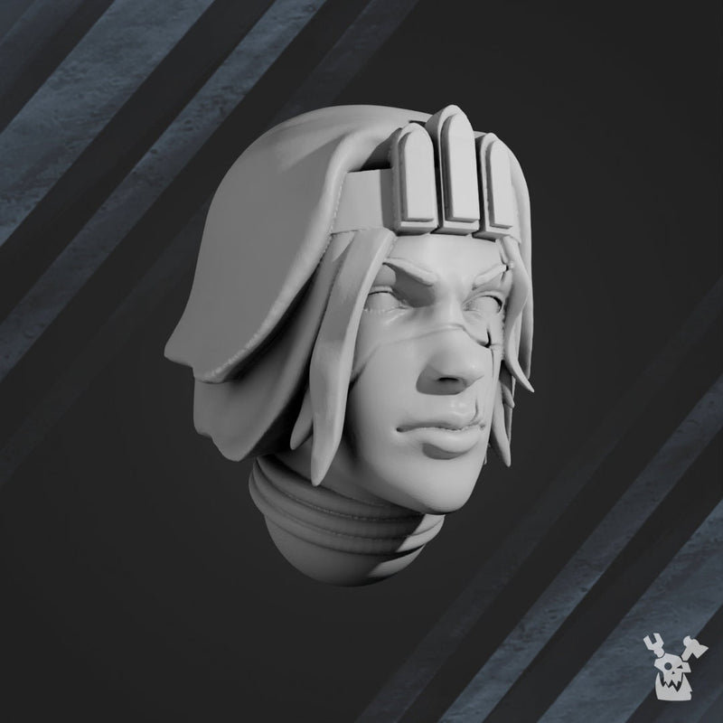 War Sisters Head Bits "Bloody Rose" Set