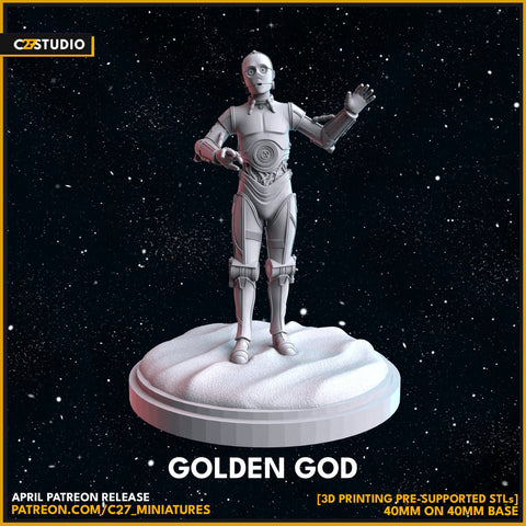 C-3P0 (40mm Scale on 40mm Base) | Shatterpoint Proxy | C27