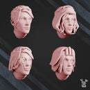 War Sisters Head Bits "Bloody Rose" Set