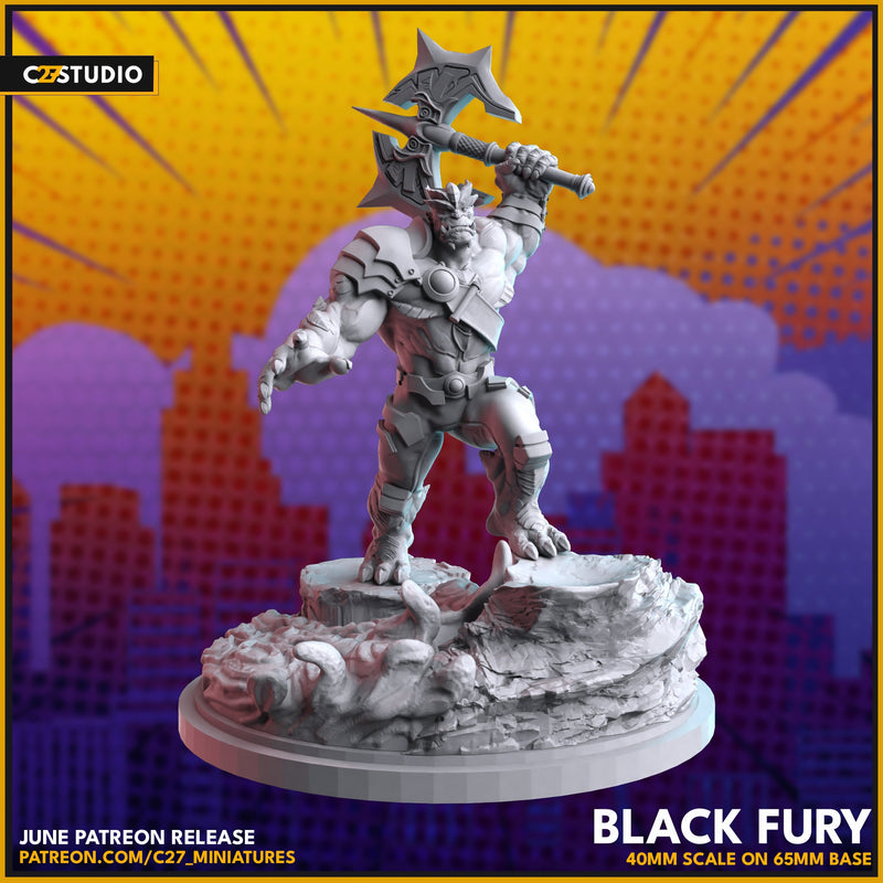 Black Dwarf 40mm Scale Miniature | Crisis Protocol Proxy | C27