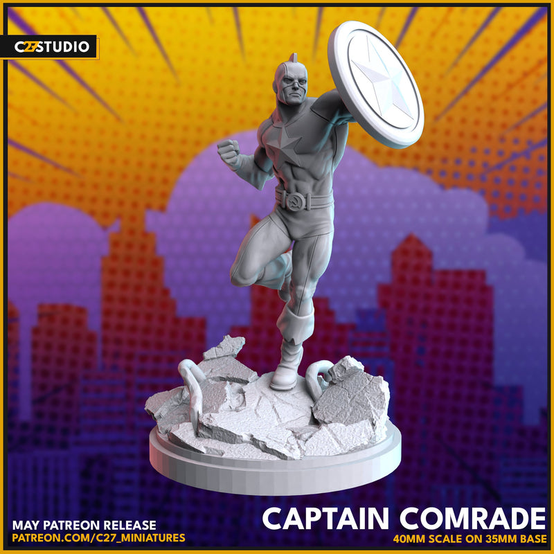 Red Guardian 40mm Scale Miniature | Crisis Protocol Proxy | C27