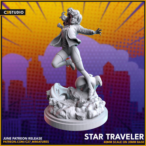 America Chavez 40mm Scale Miniature | Crisis Protocol Proxy | C27
