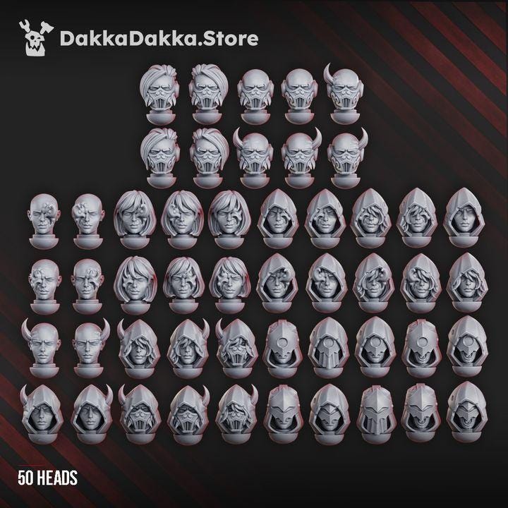 Unholy Space Coven Heads Set