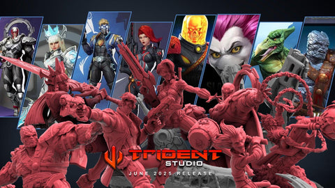 June 2025 Full Trident Release (8 Miniatures) - Marvel: Crisis Protocol Proxy | Trident Studios