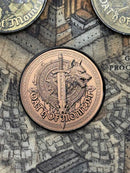 Oath of Moment Token | 40mm | Custom Etched Coin | Grim Dark | Metal Game Token