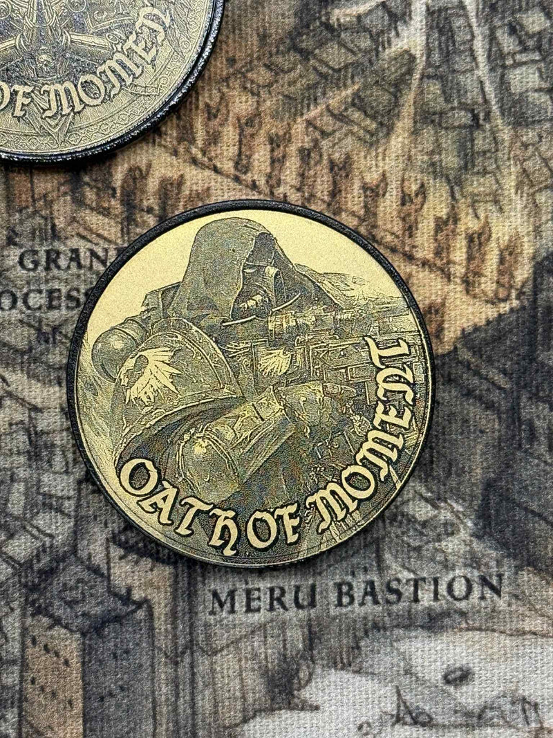 Oath of Moment Token | 40mm | Custom Etched Coin | Grim Dark | Metal Game Token