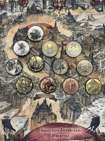 Oath of Moment Token | 40mm | Custom Etched Coin | Grim Dark | Metal Game Token