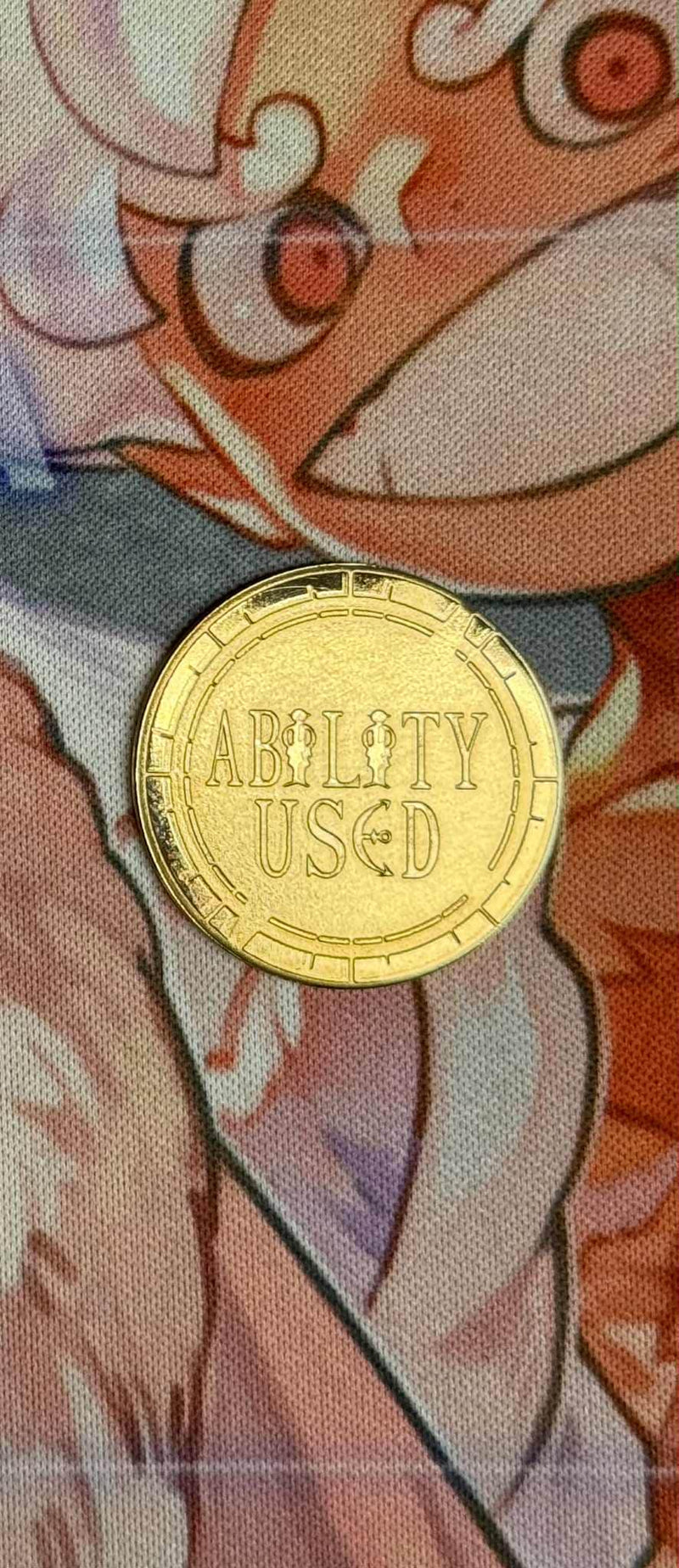 Ability Used Token | One Piece TCG | Pokemon | Metal Tokens | Custom | Engraved
