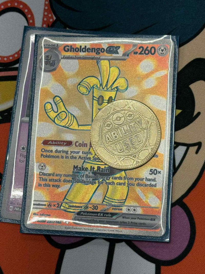 Ability Used Token | One Piece TCG | Pokemon | Metal Tokens | Custom | Engraved