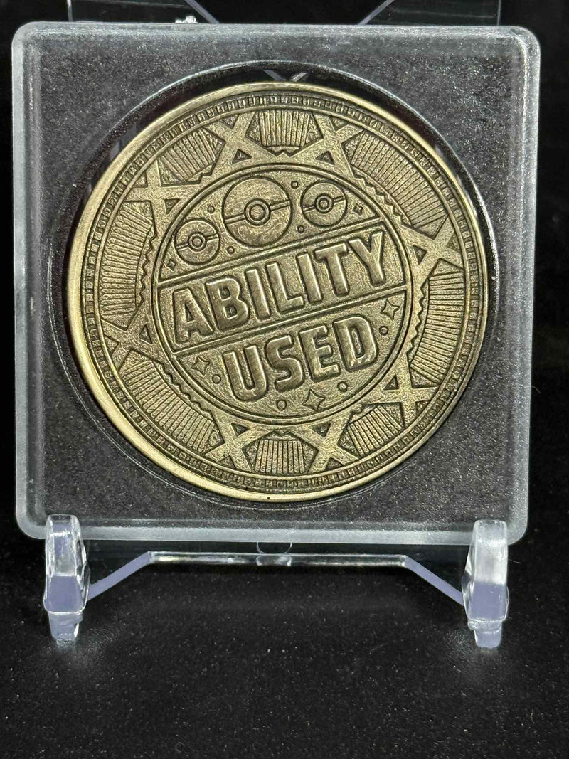 Ability Used Token | One Piece TCG | Pokemon | Metal Tokens | Custom | Engraved