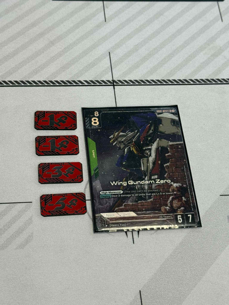 Premium Gundam TCG Damage Tokens | Accessory | Acrylic | Custom |  | Damage Counter |