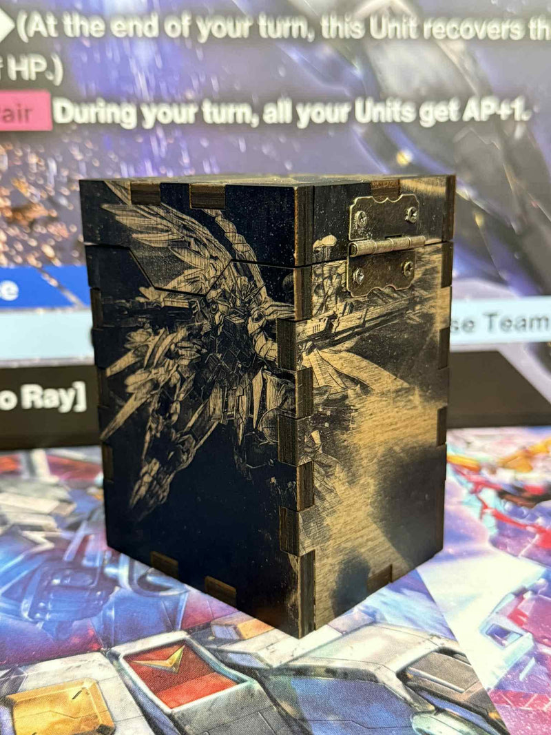 Premium Gundam TCG Deck Box | Fits 50 Double Sleeved + Tokens
