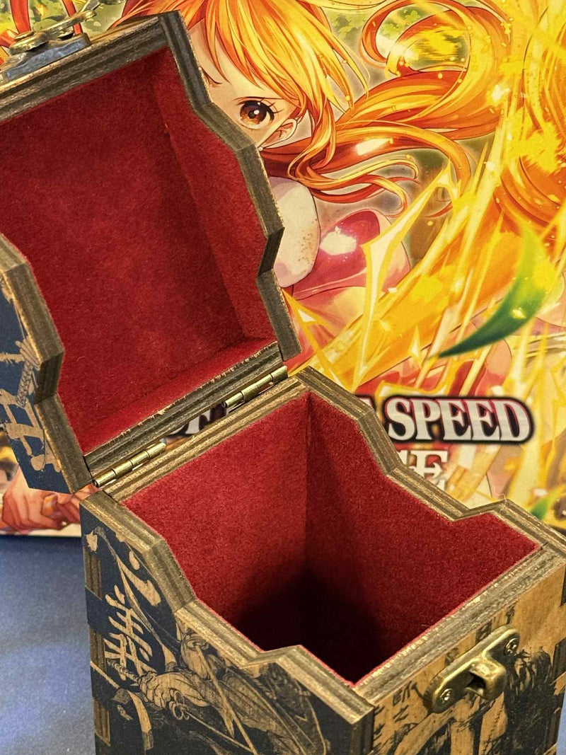 Premium One Piece TCG Deck Box | Custom Engraved Card Storage | Fits 50 Double Sleeved + Don