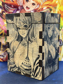 Premium One Piece TCG Deck Box | Custom Engraved Card Storage | Fits 50 Double Sleeved + Don