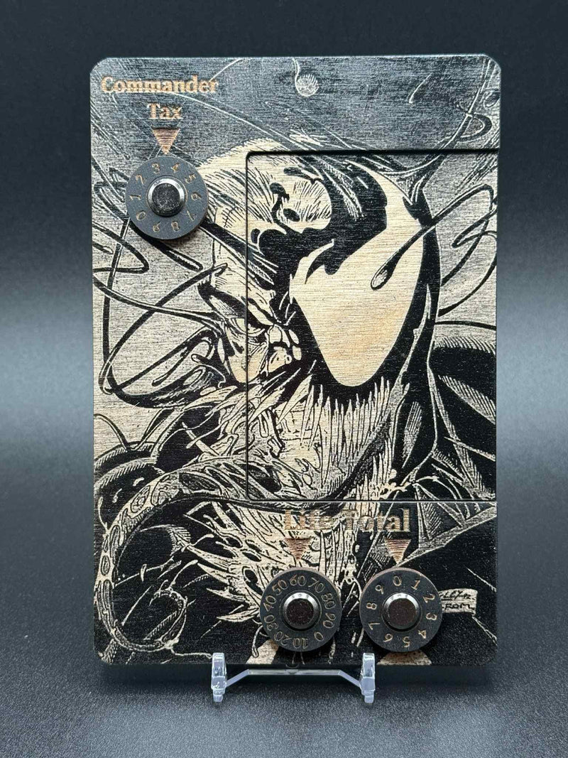 MTG Commander Zone Tray - Wooden EDH Life Counter and Play Aid