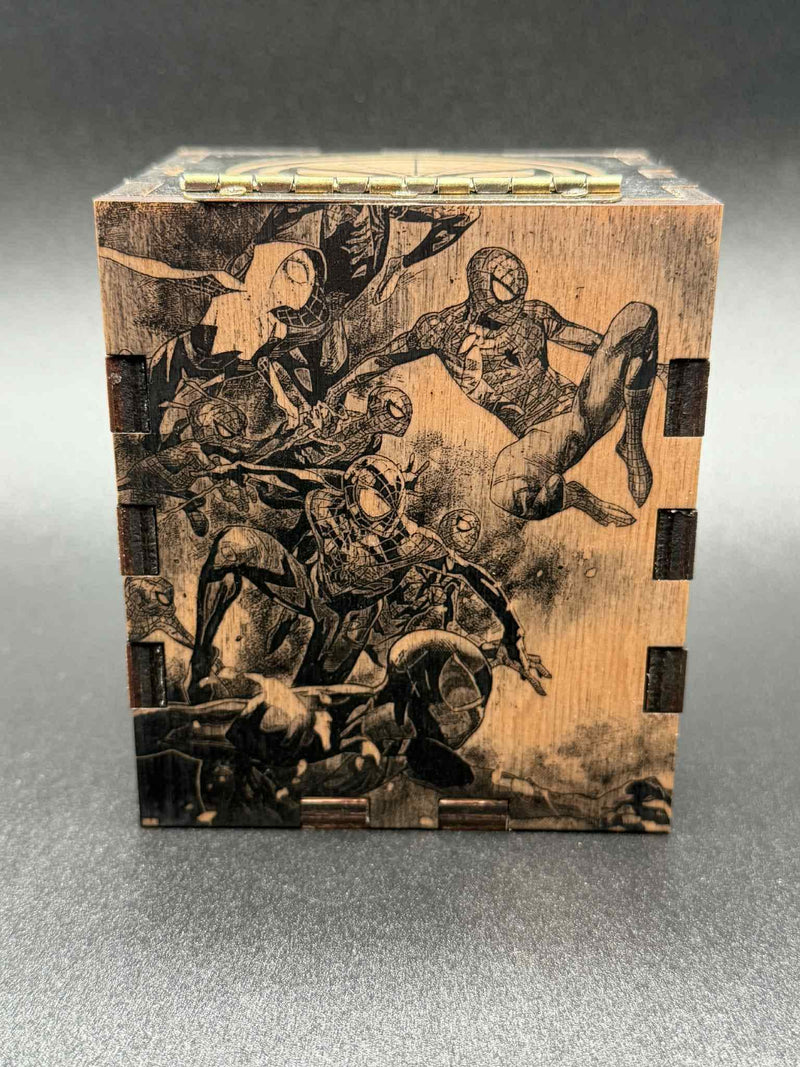Laser Engraved Wooden MTG Commander Deck Box: Custom EDH Storage