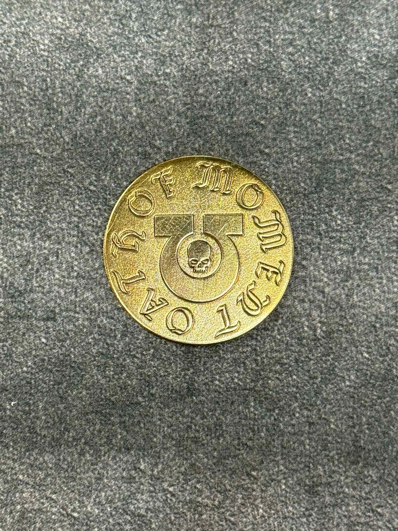 Oath of Moment Token | 40mm | Custom Embossed Coin | Grim Dark | Metal Game Token