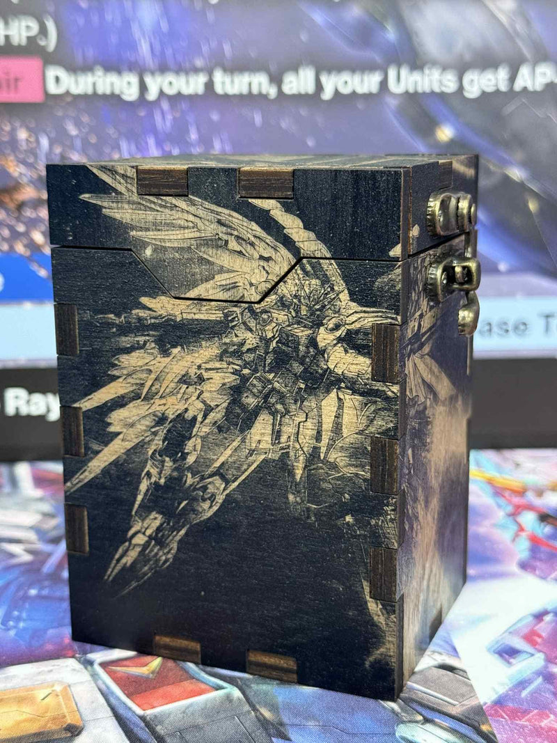 Premium Gundam TCG Deck Box | Fits 50 Double Sleeved + Tokens