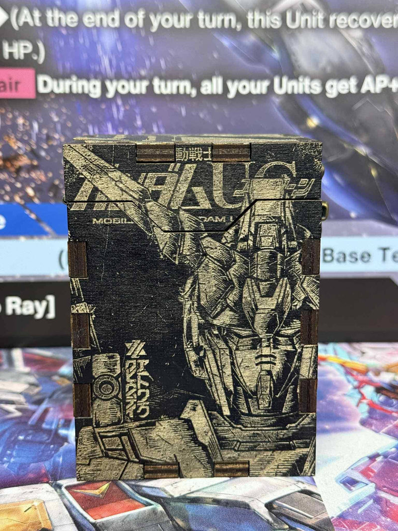 Premium Gundam TCG Deck Box | Fits 50 Double Sleeved + Tokens