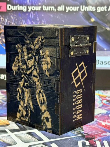 Premium Gundam TCG Deck Box | Fits 50 Double Sleeved + Tokens