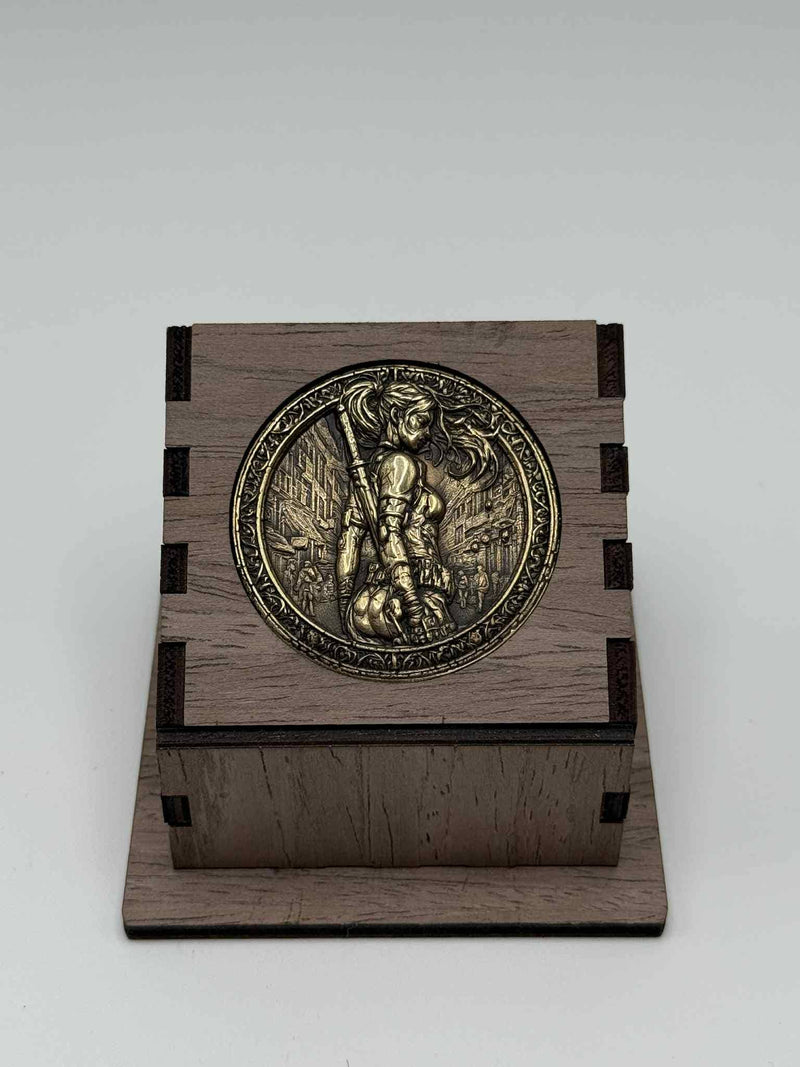 Custom Challenge Coin - Engraved Collectible Medallion Display Piece