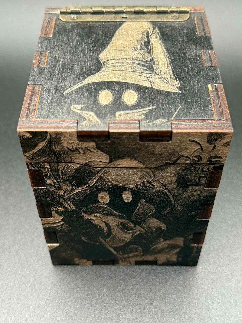 Laser Engraved Wooden MTG Commander Deck Box: Custom EDH Storage